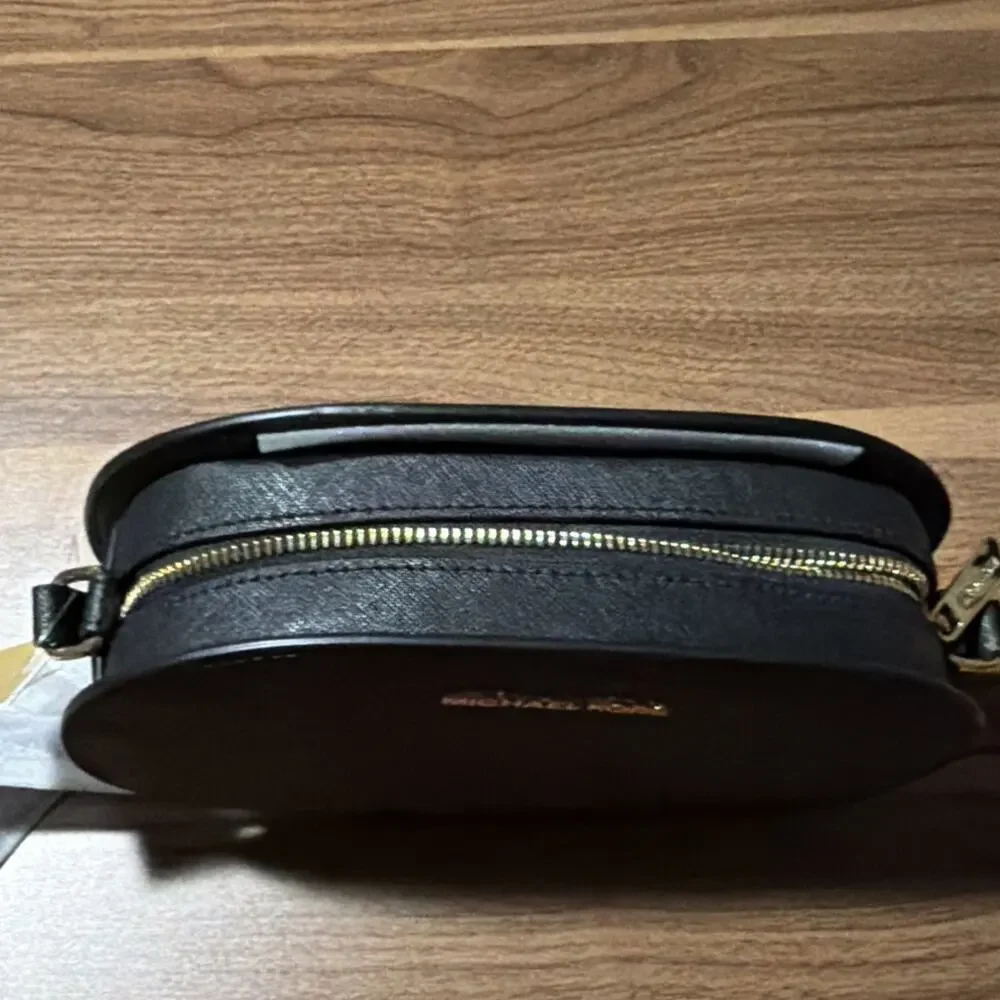 Michael Kors Jet Set Black Saffiano Crossbody Bag